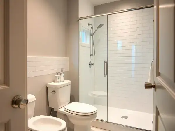 Complete bathroom remodel with new fixtures