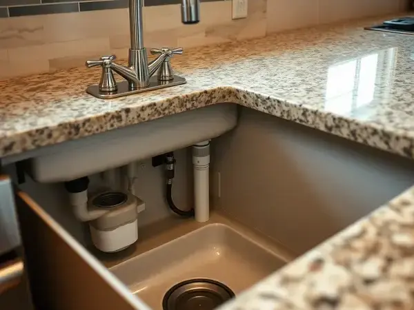 Kitchen plumbing installation